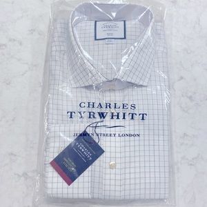 Charles Tyrwhitt Slim Fit, Non-Iron Dress Shirt. 18 Neck, 35 Sleeve